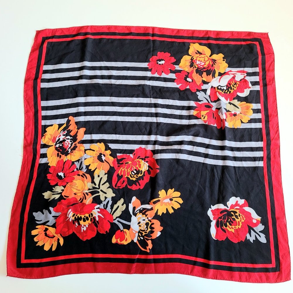 vintage square scarf.
